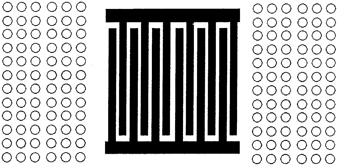 Surface acoustic wave gas sensor based on two-dimensional phonon crystal reflecting grating