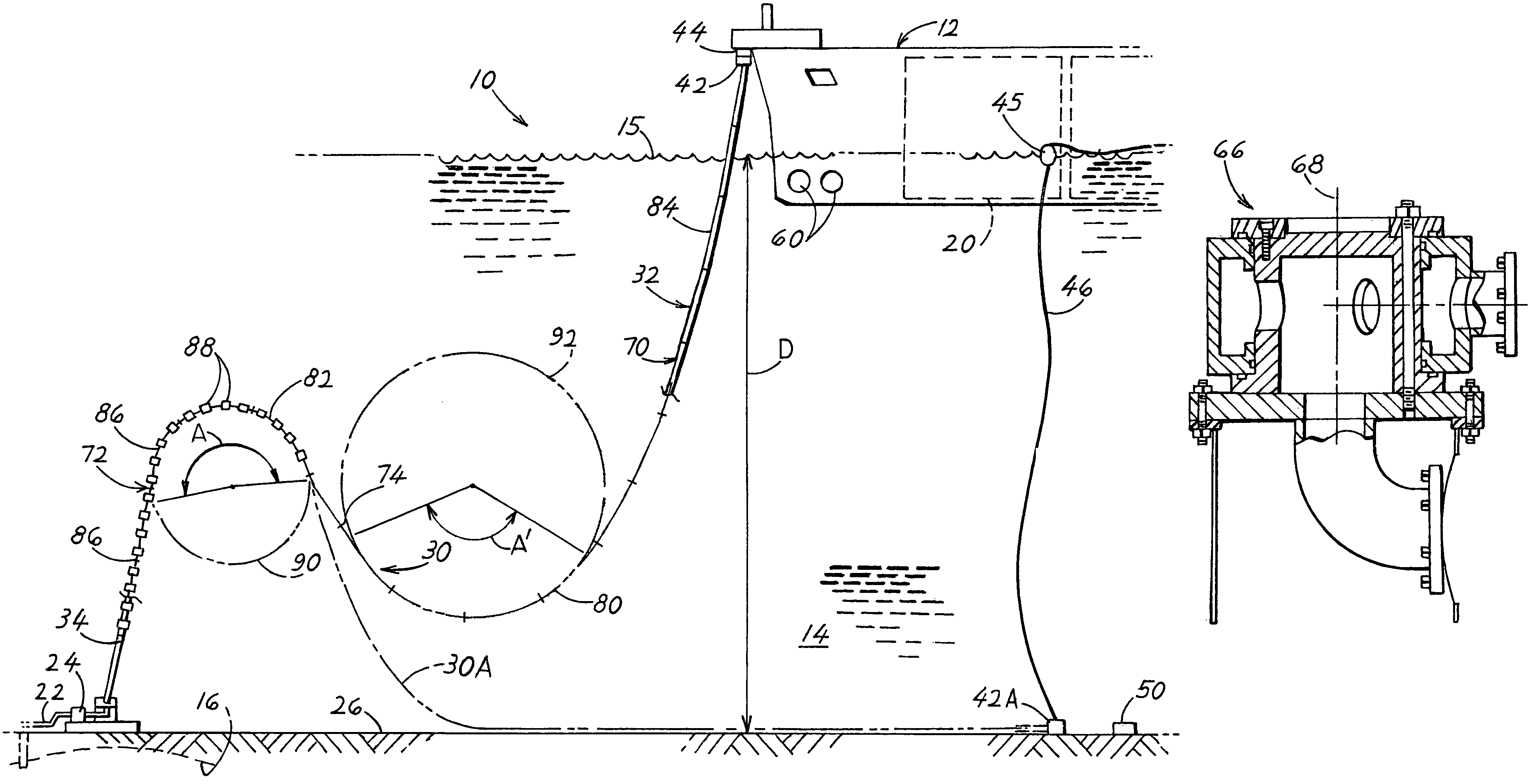 Submerged loading system