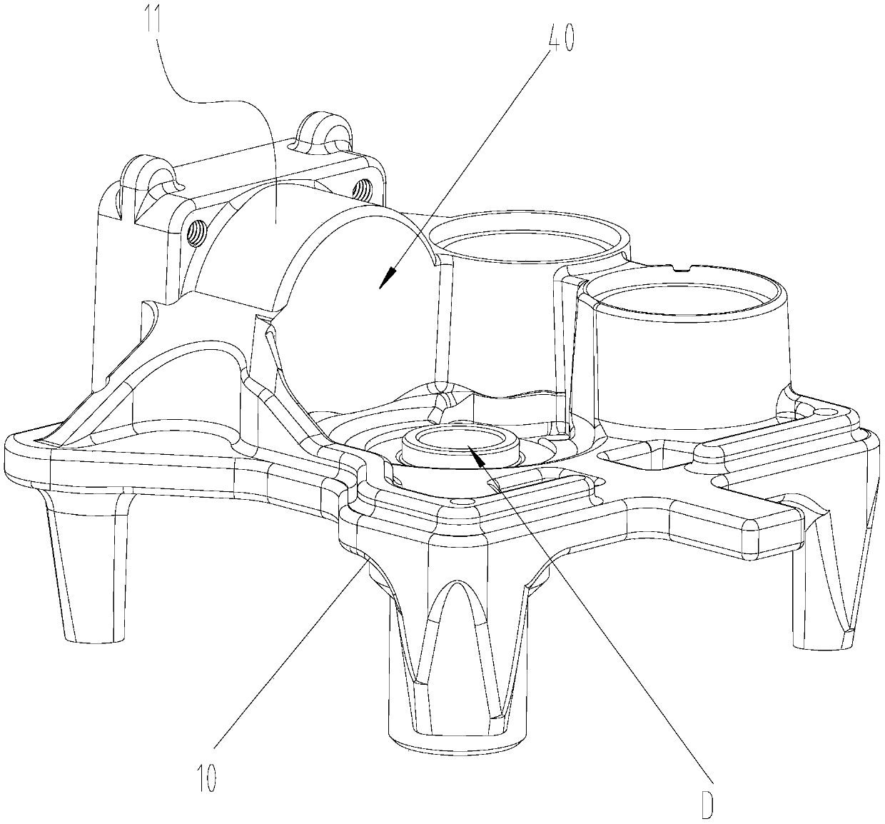 Compressor and refrigerating device with same