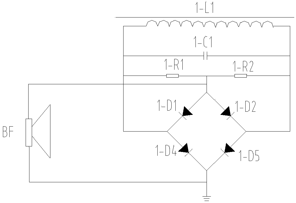 Temporary grounding device of distribution box substation and grounding method