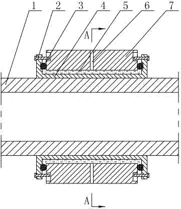 Squeeze film damper for transmission shafting