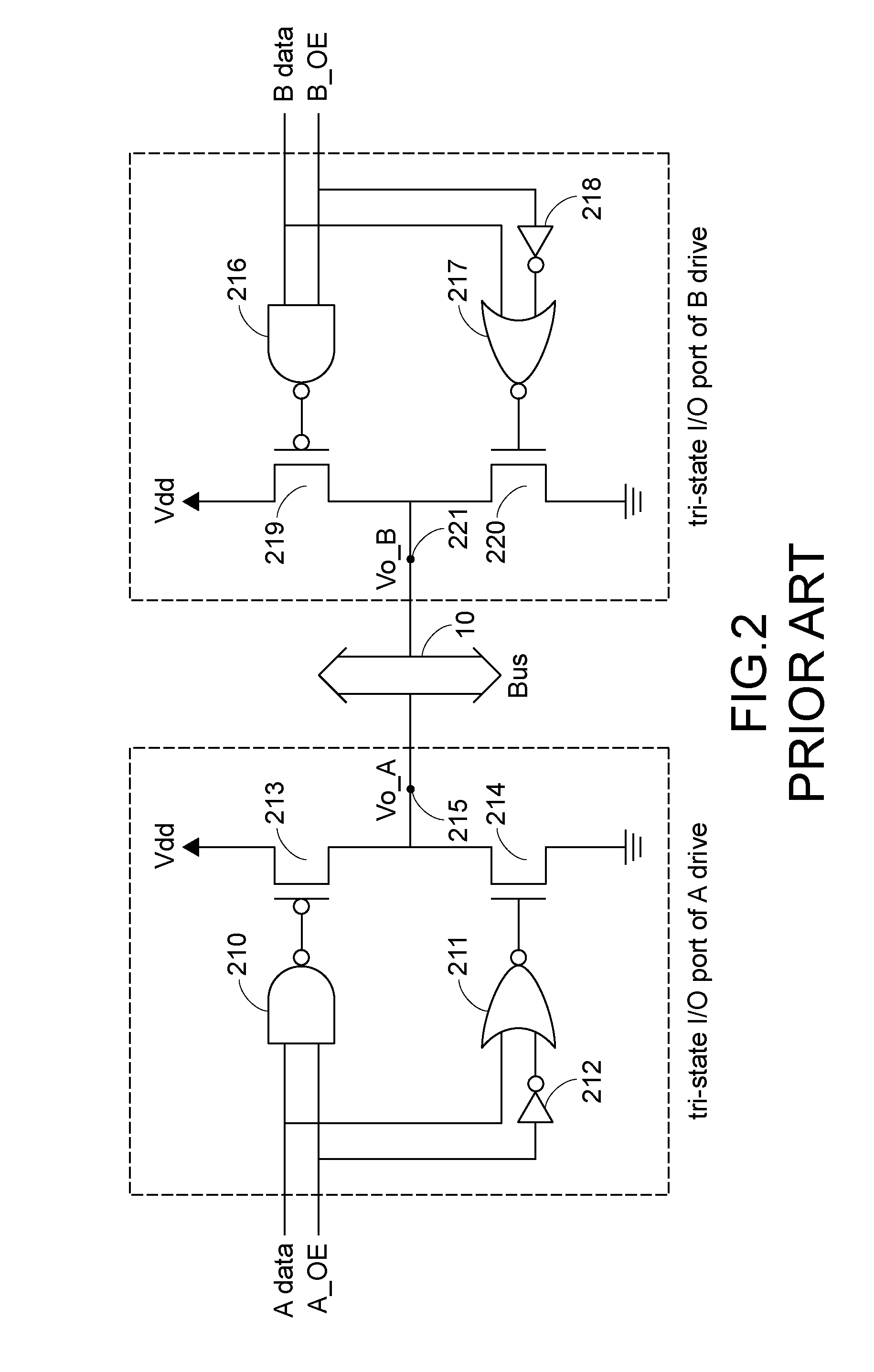 Tri-state I/O port