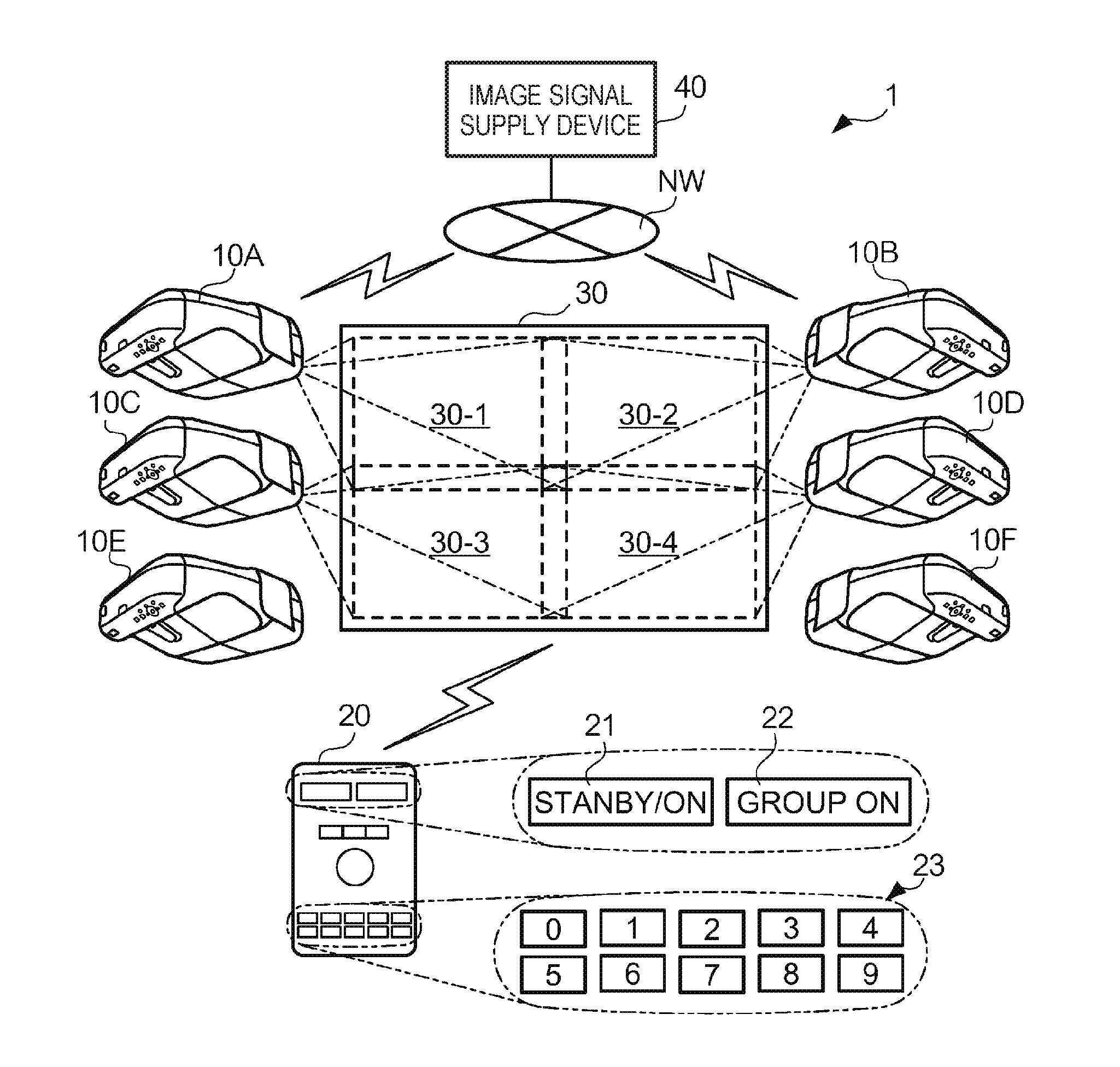 Display device, display system, method for controlling display device, and method for controlling electronic apparatus