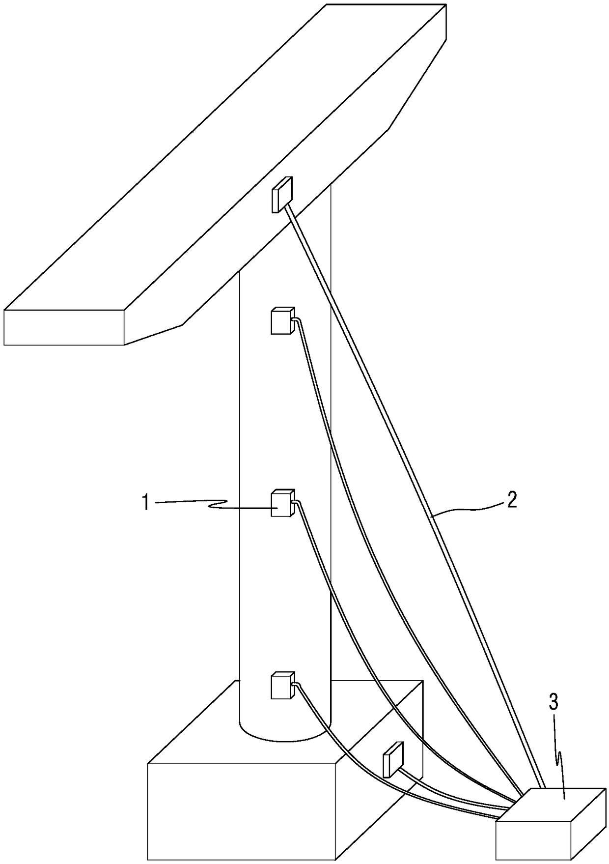 Force measurement device applied to anti-seismic vibration test