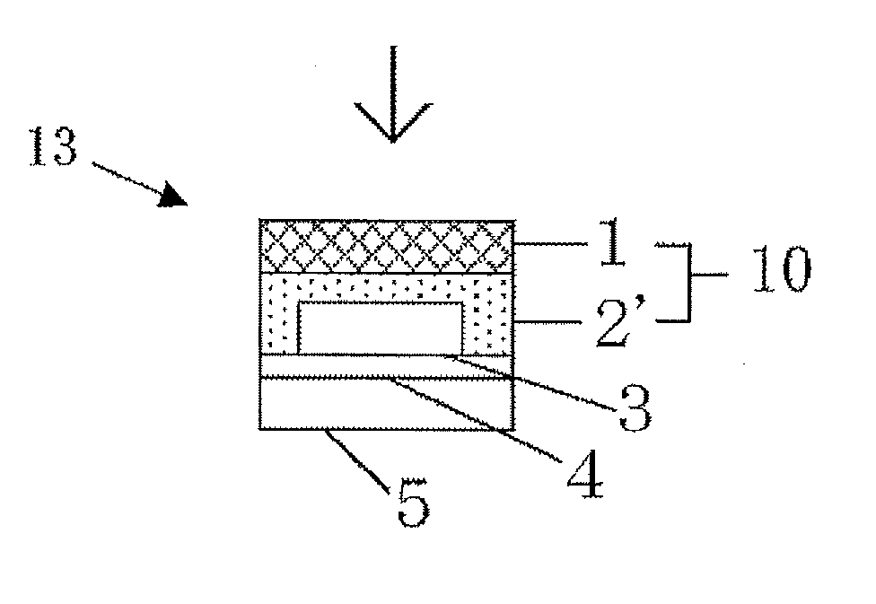 Electromagnetic wave shielding support base-attached encapsulant, encapsulated substrate having semicondutor devices mounted thereon, encapsulated wafer having semiconductor devices formed thereon, and semiconductor apparatus