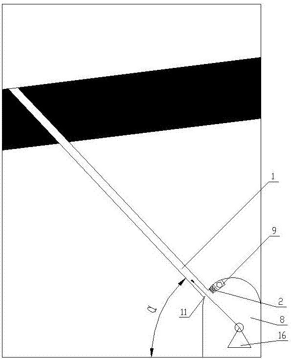 Automatic collecting device and method for gas emitted in water-jetting boring