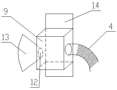 Automatic collecting device and method for gas emitted in water-jetting boring