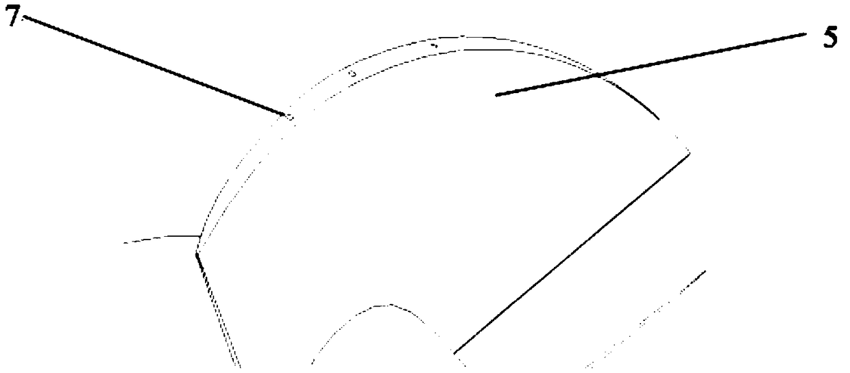 Mixed flow pump impeller structure for reducing cavitation erosion of blade rims