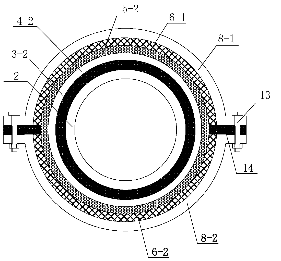 Variable-damping variable-rigidity viscoelasticity-friction composite damping device