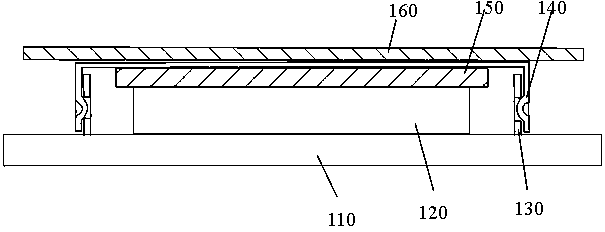 Mobile phone chip shielding structure and mobile phone