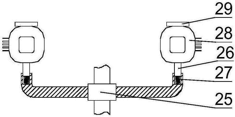 Mixed paint fast proportioning device for building construction