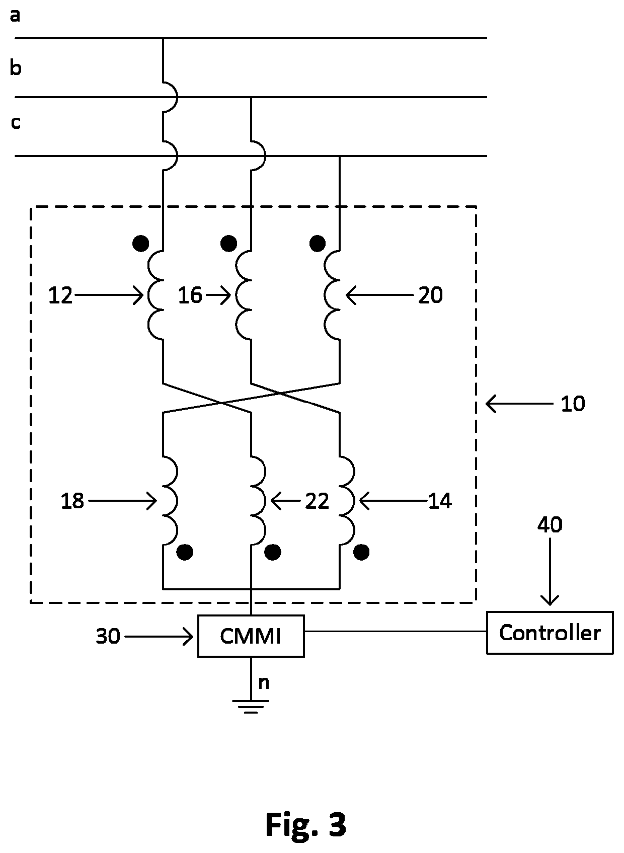 System and method for implementing a zero-sequence current filter for a three-phase power system