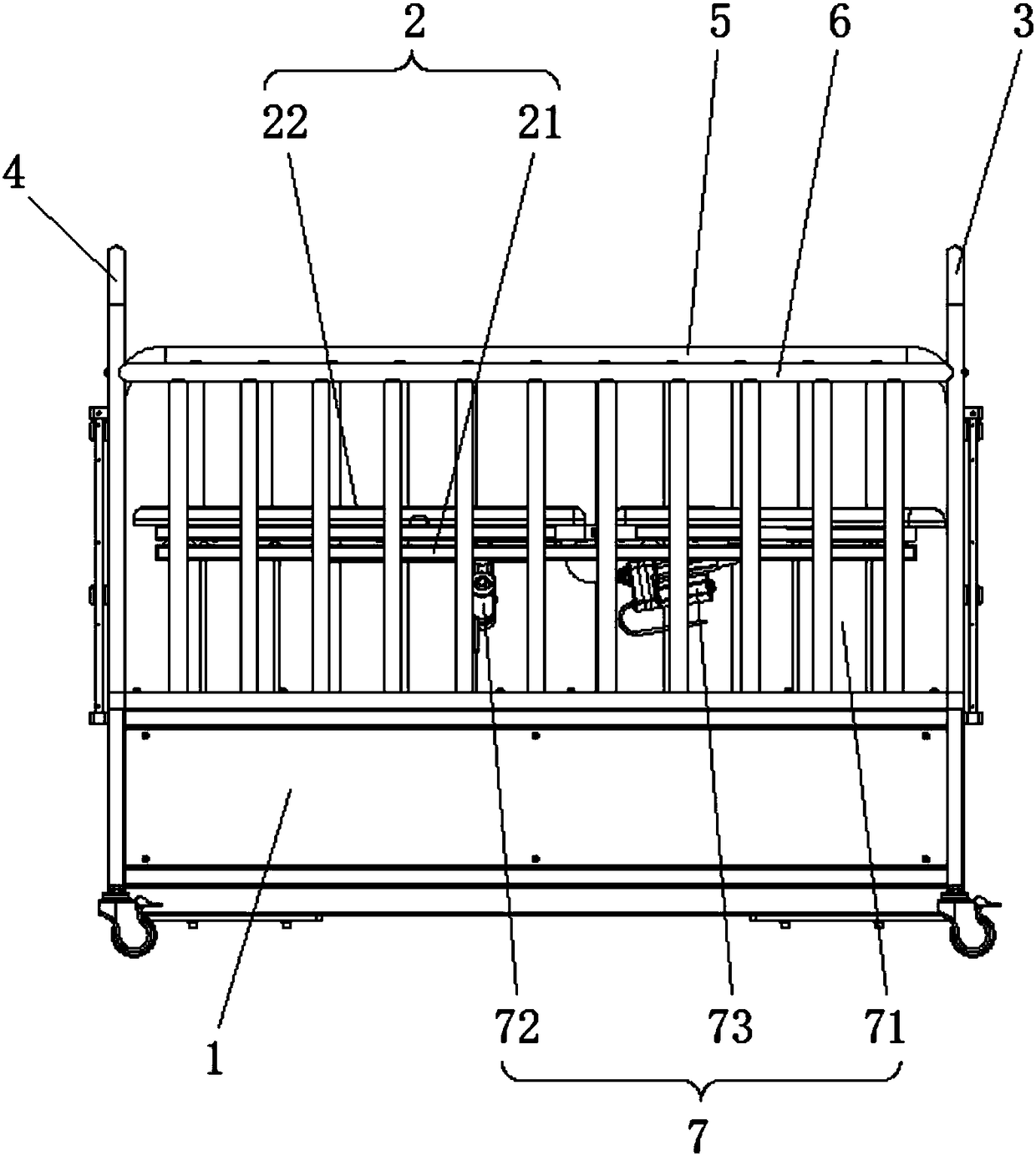 Child nursing bed