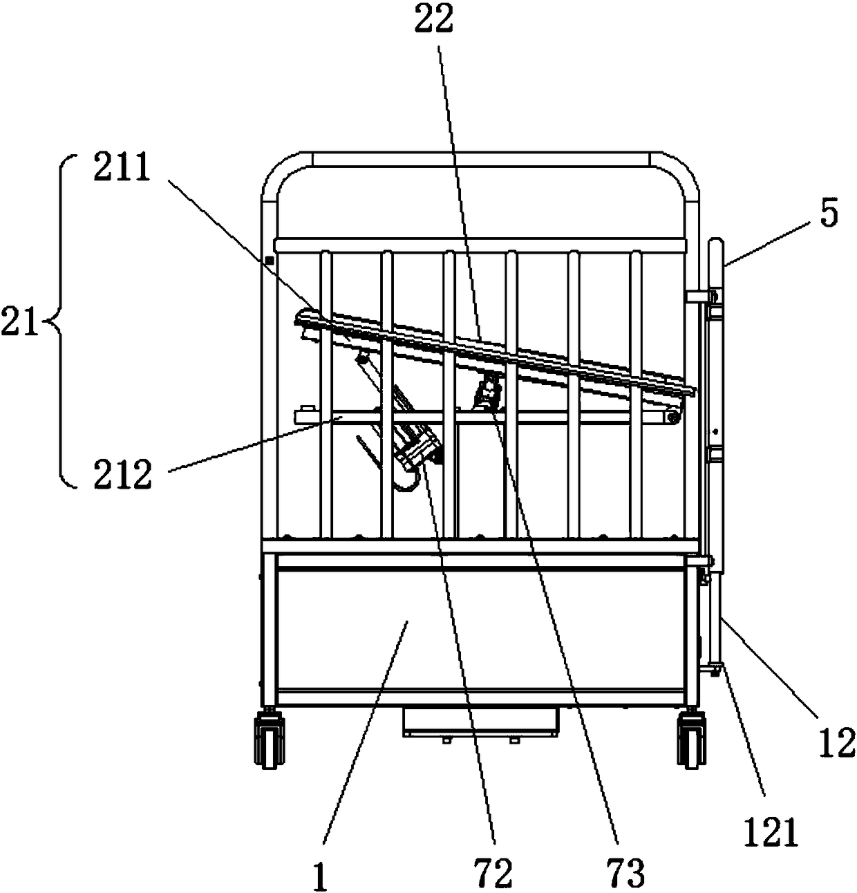 Child nursing bed