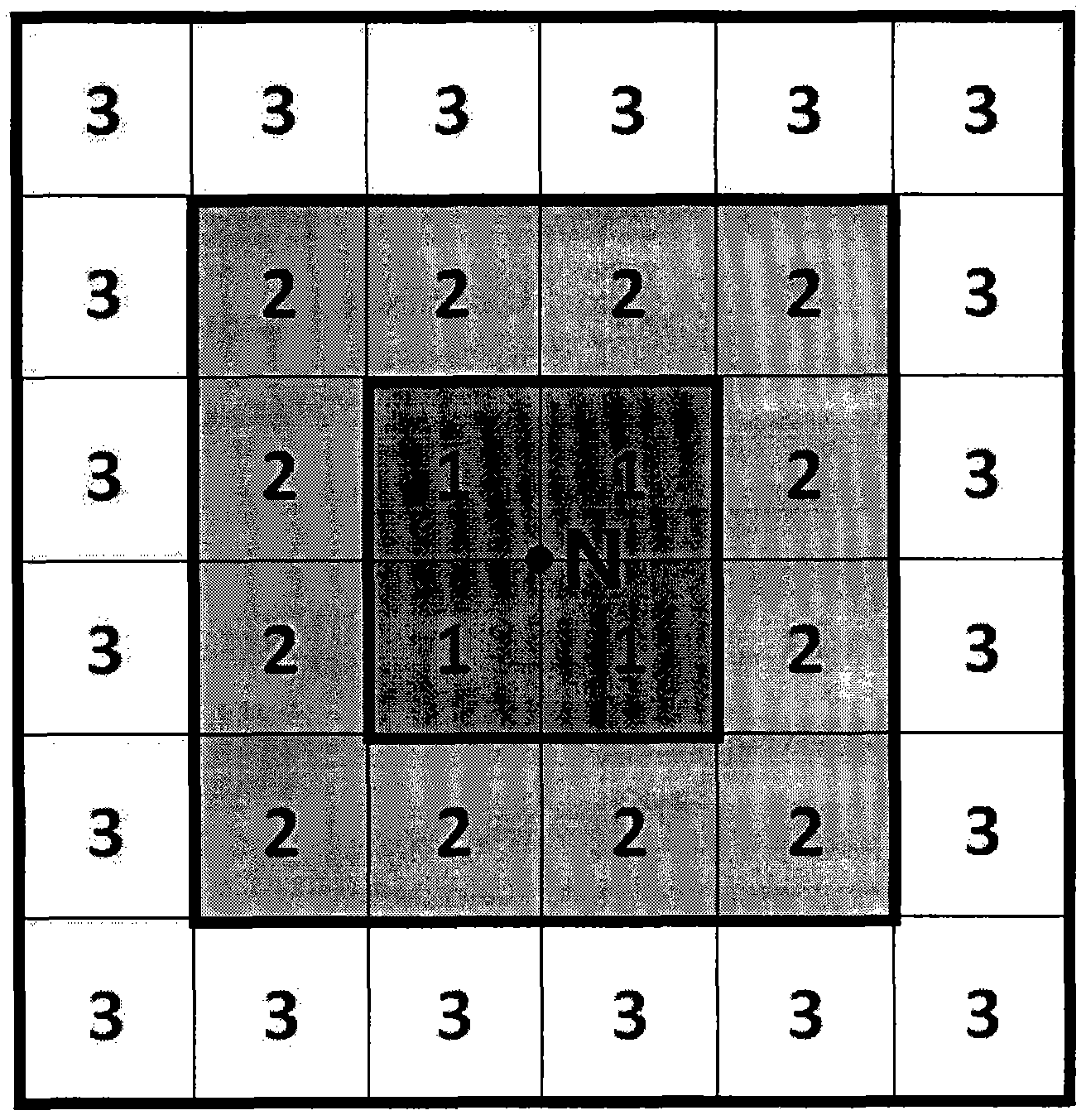 Method for carrying out quasigeoid refining on superlarge region on basis of seamless partitioning technology