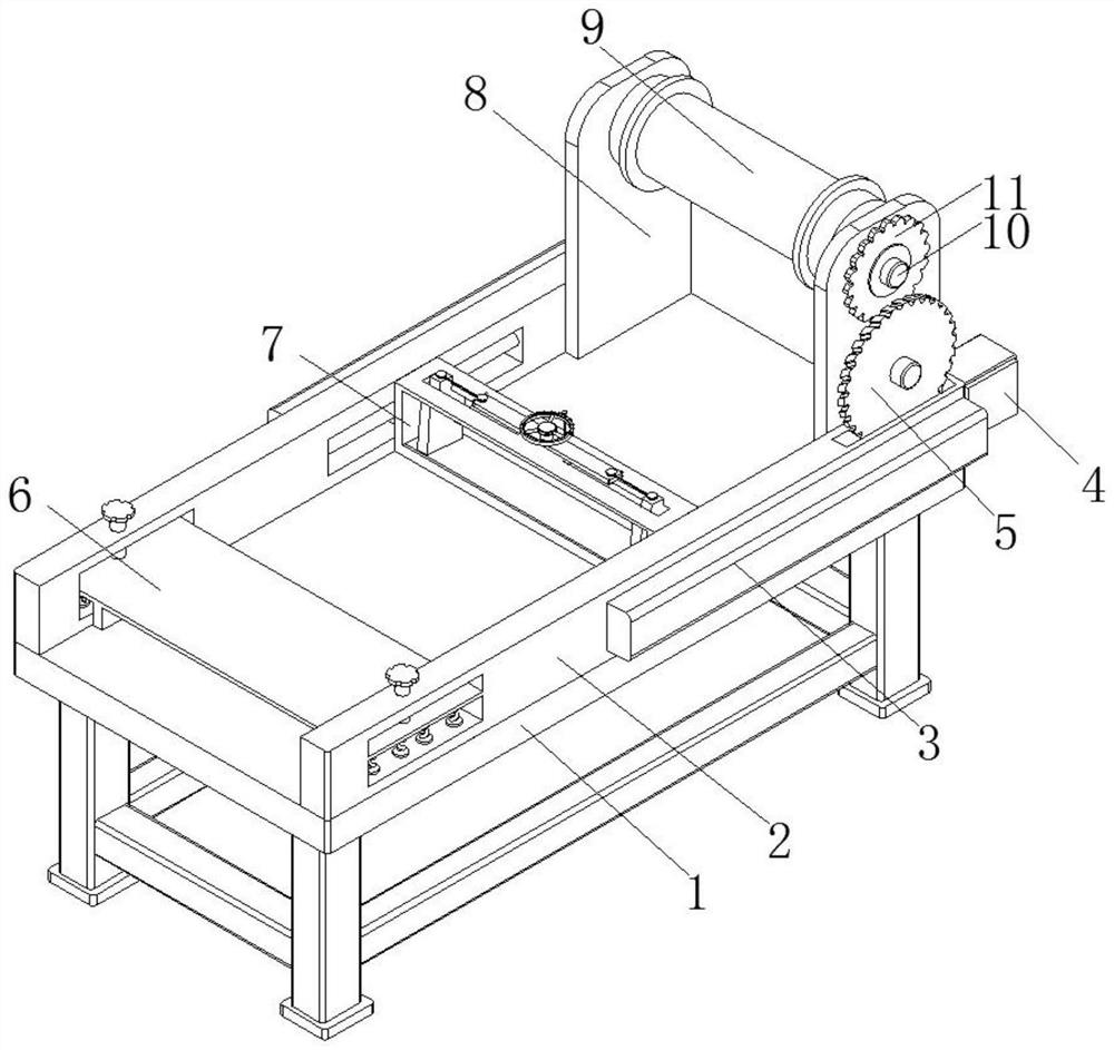 Finishing equipment for glass fiber stitch-bonded felt