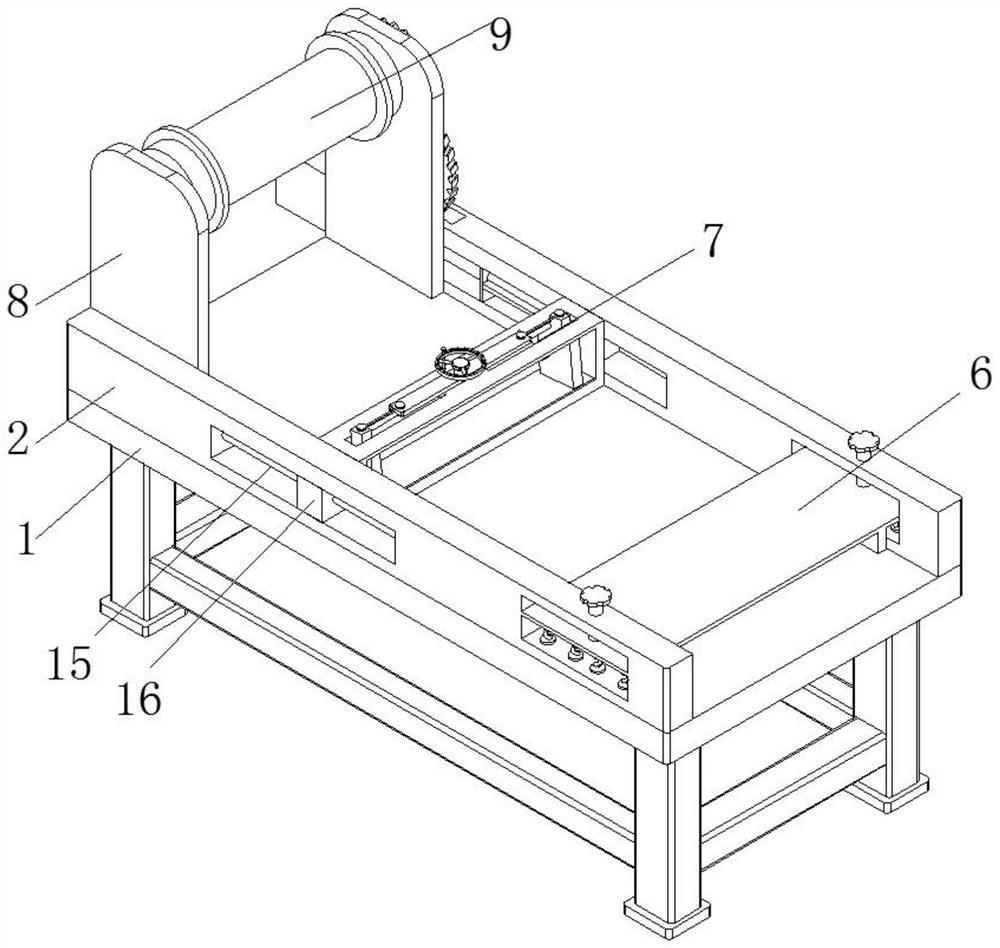 Finishing equipment for glass fiber stitch-bonded felt