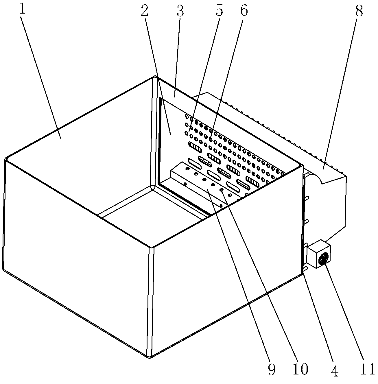 Longitudinal whirlwind purification water tank