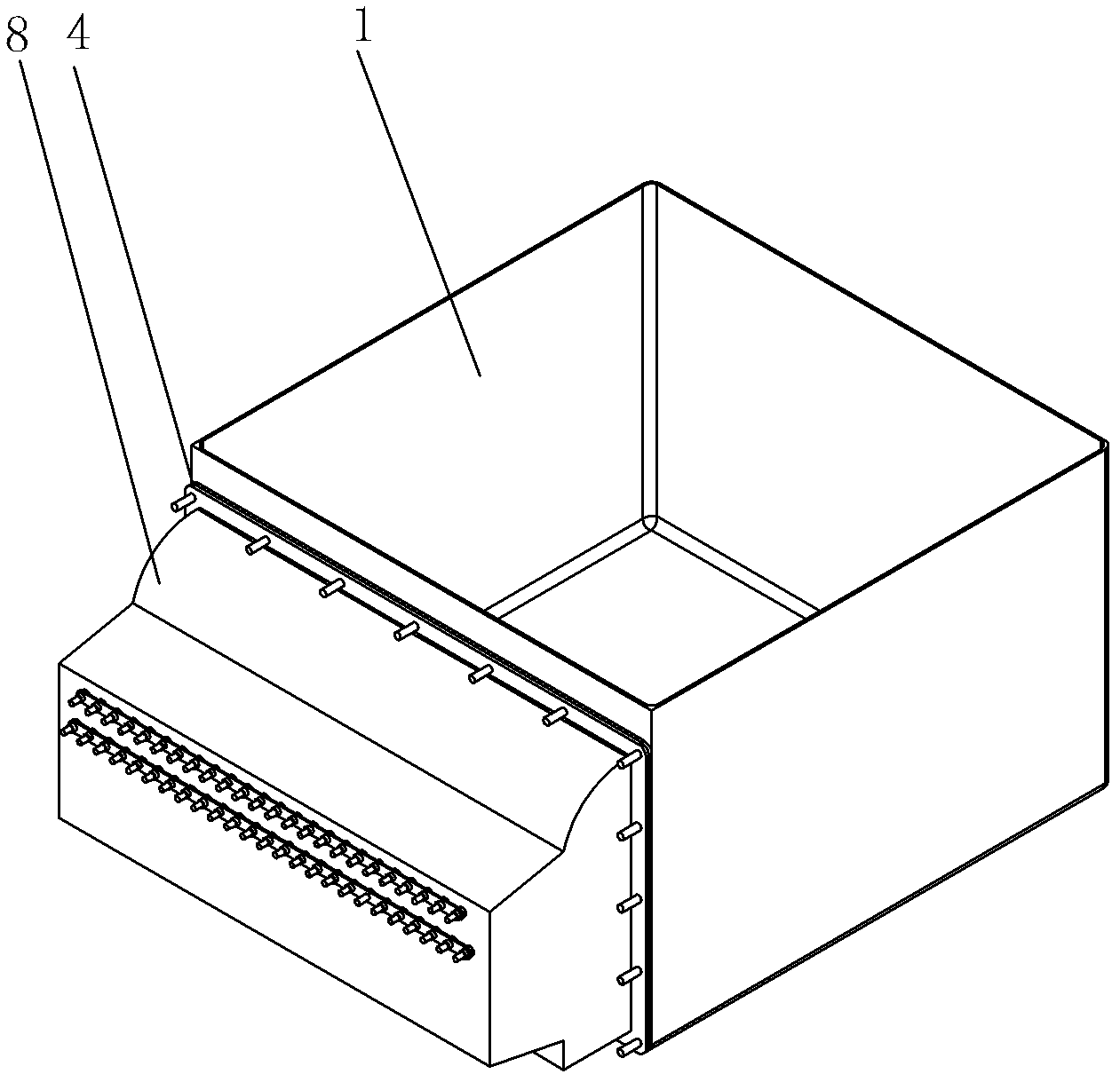 Longitudinal whirlwind purification water tank