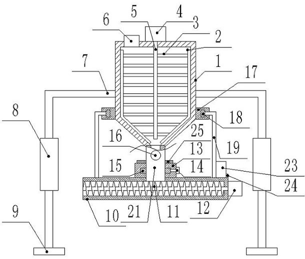 Novel cement stirring device for building