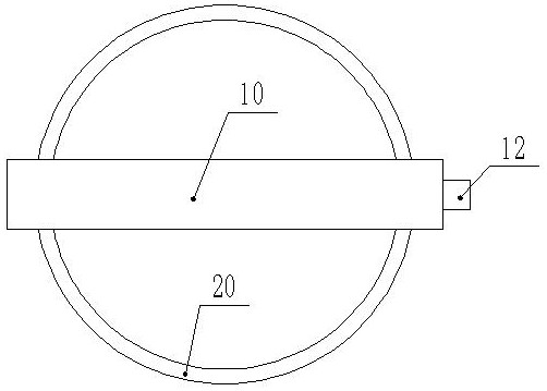 Novel cement stirring device for building