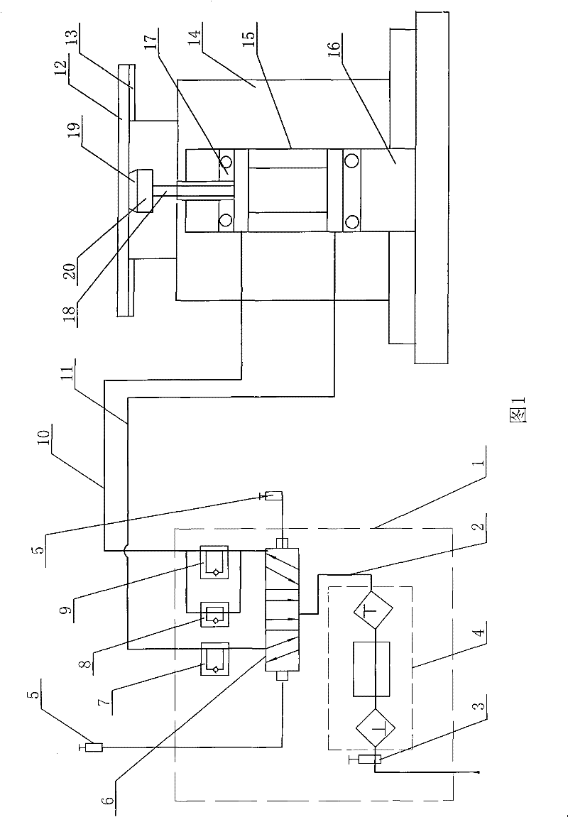 Automatic feeding device for four-column hydraulic column system