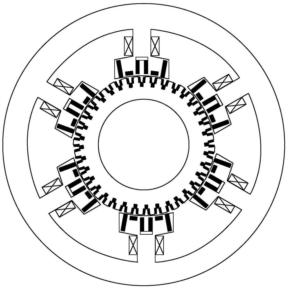 Magnetism gathering type direct-driven permanent magnet motor