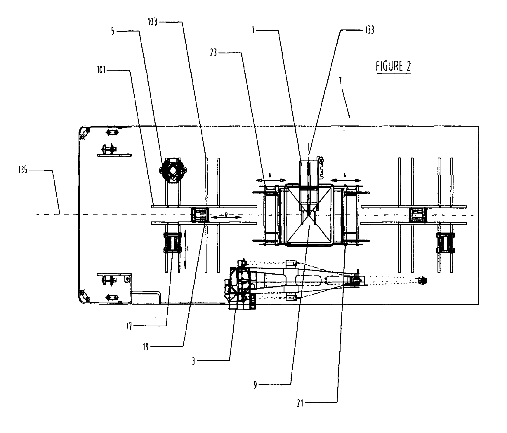 Multipurpose tower for monohull