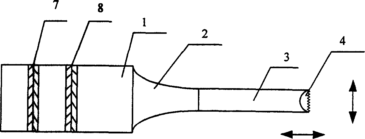 Supersonic skeleton cutting instrument