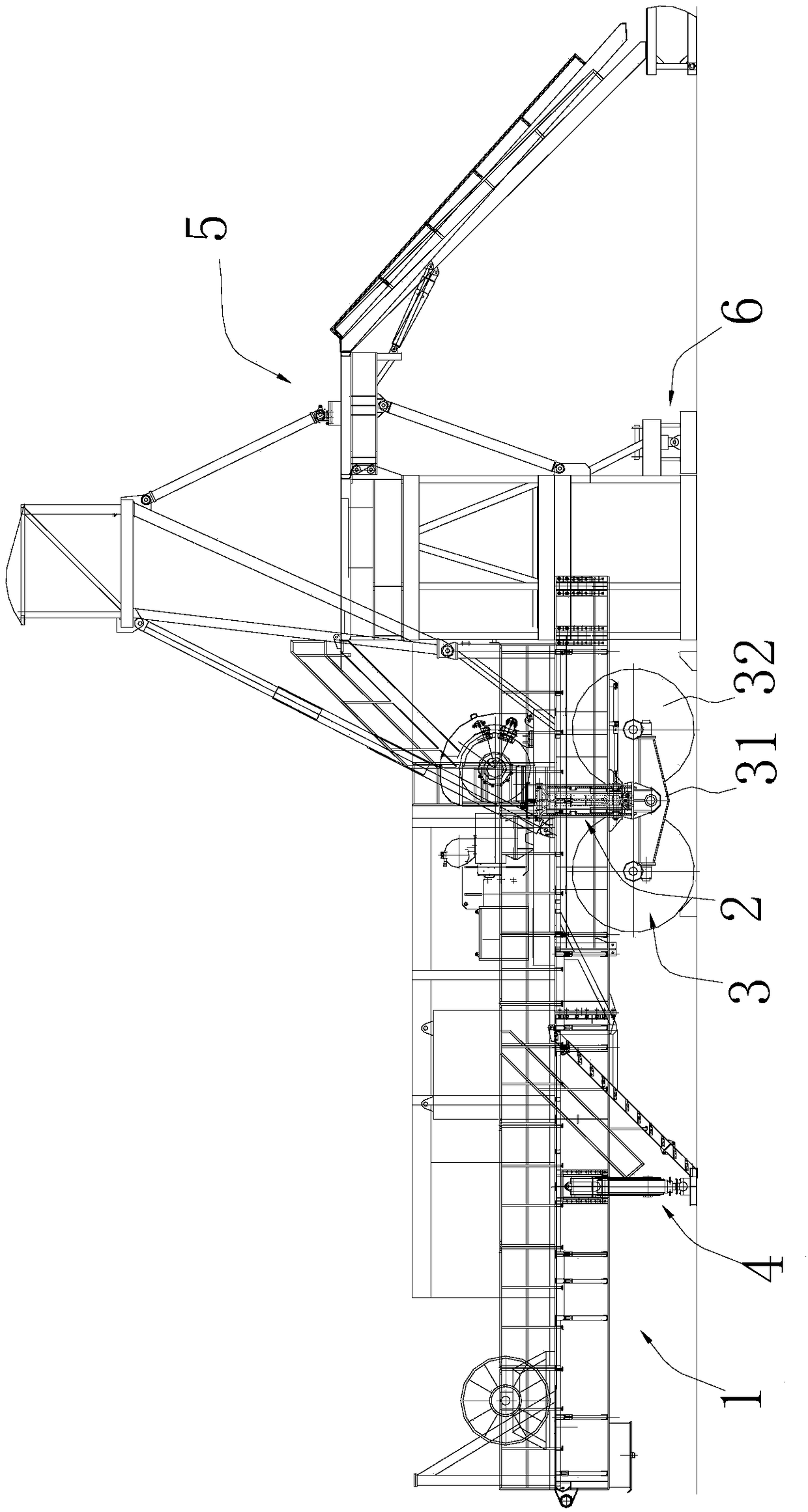 Vehicle suspension device and oil rig trailer