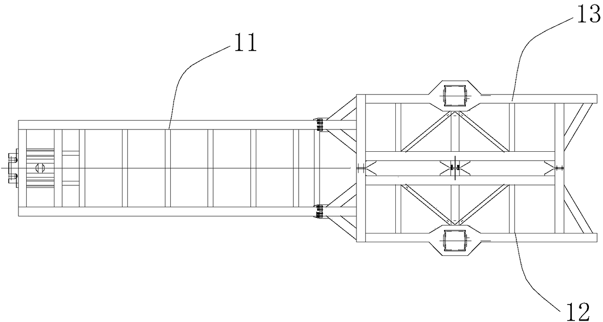 Vehicle suspension device and oil rig trailer