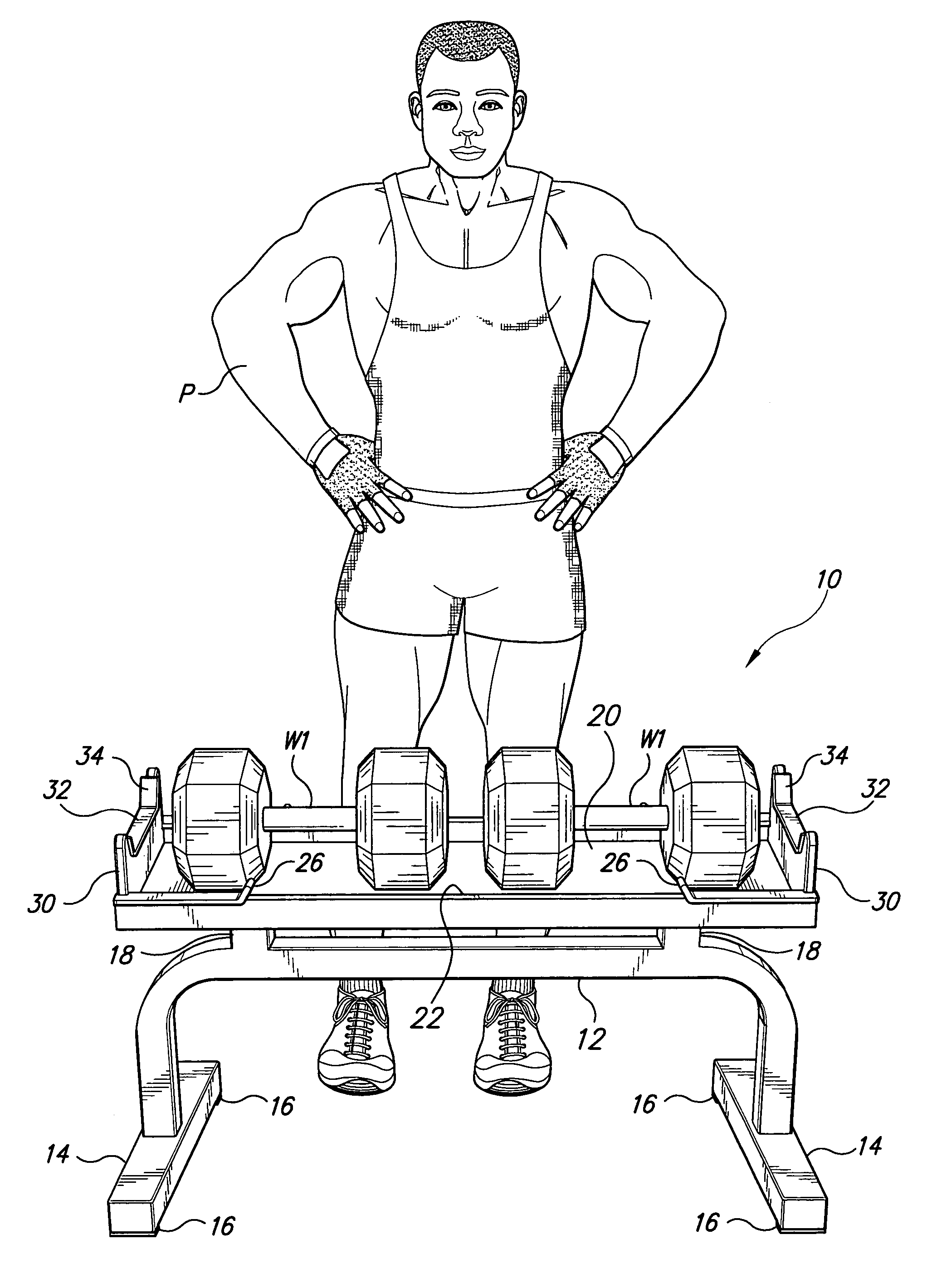 Barbell/dumbbell training support device