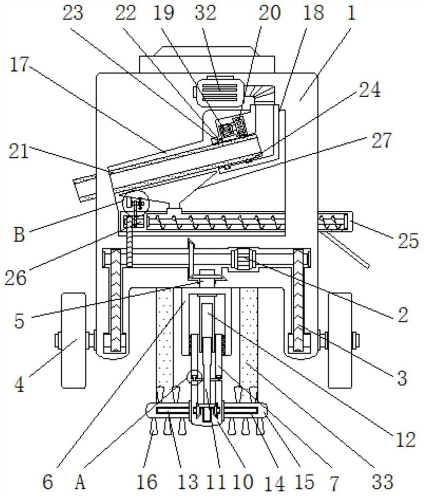 Ditch sludge cleaning device for staged treatment of water conservancy construction