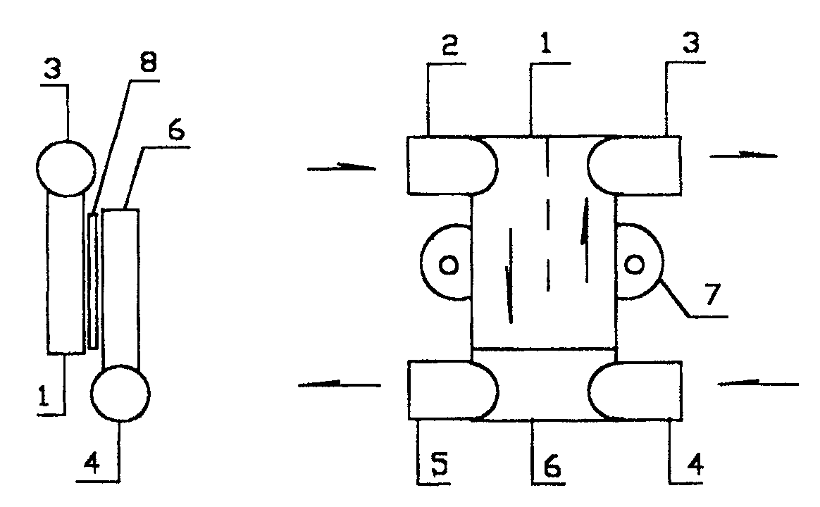 Method for detecting fluid flow and fluid heat quantity by thermal flow and its application device