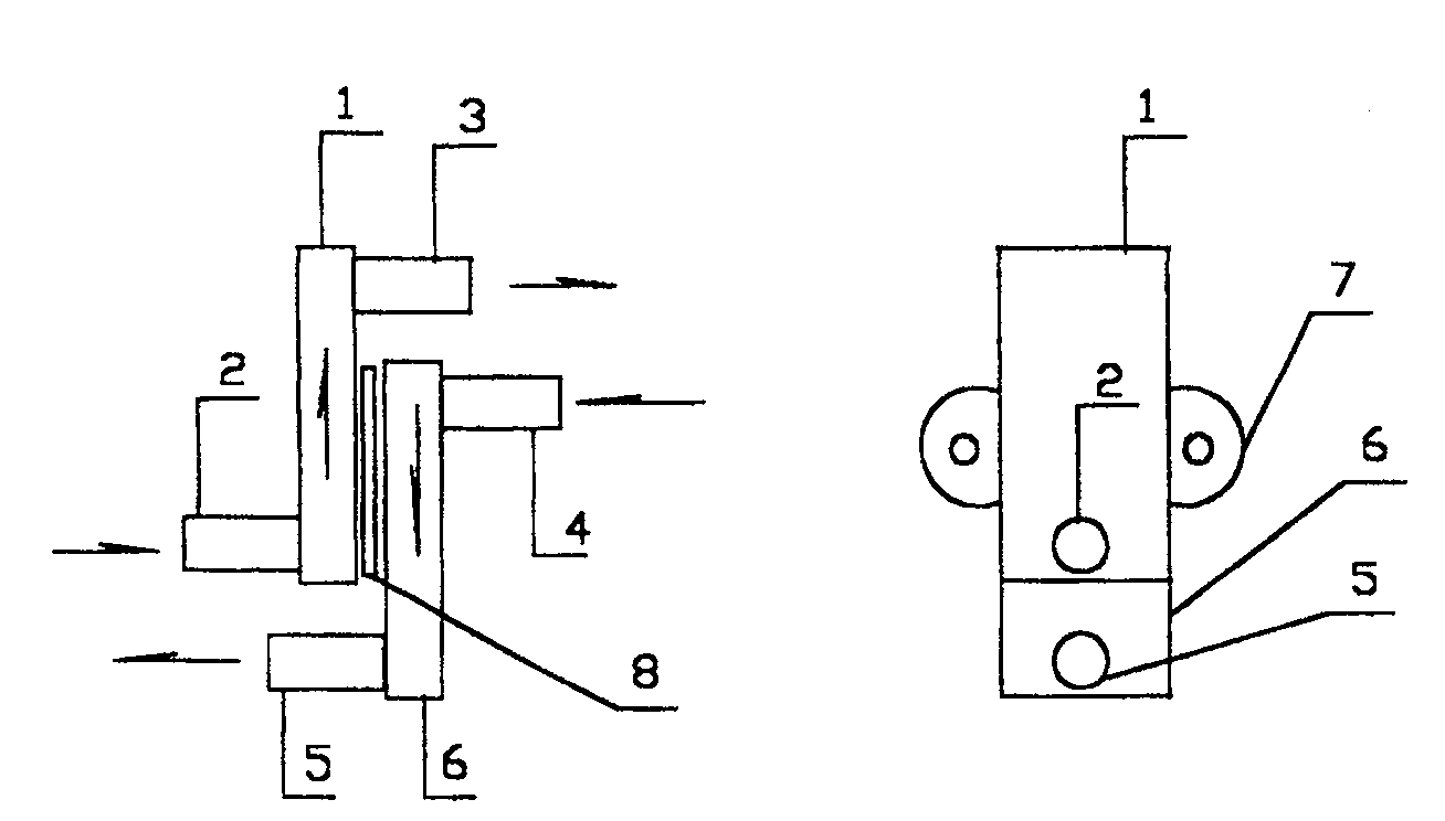 Method for detecting fluid flow and fluid heat quantity by thermal flow and its application device