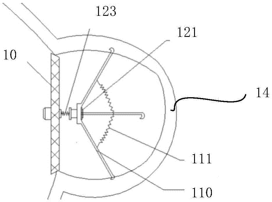 Left auricle plugging device