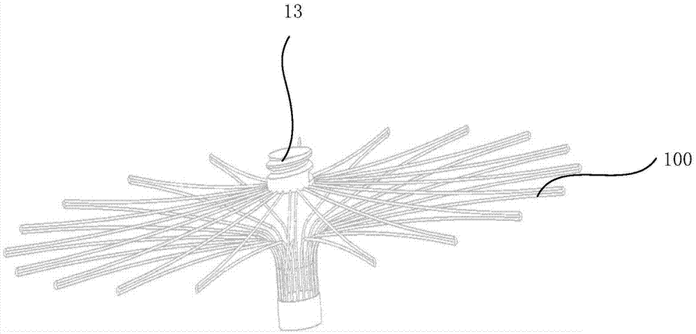 Left auricle plugging device