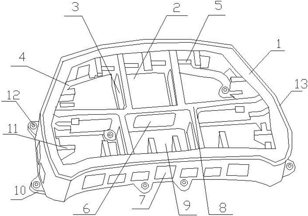 Anti-deformation machine cover edge rolling blank mold