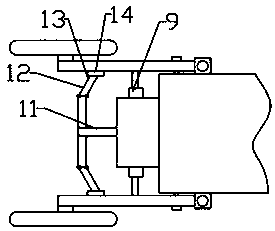 Rear double-wheel supporting electric vehicle good in applicability