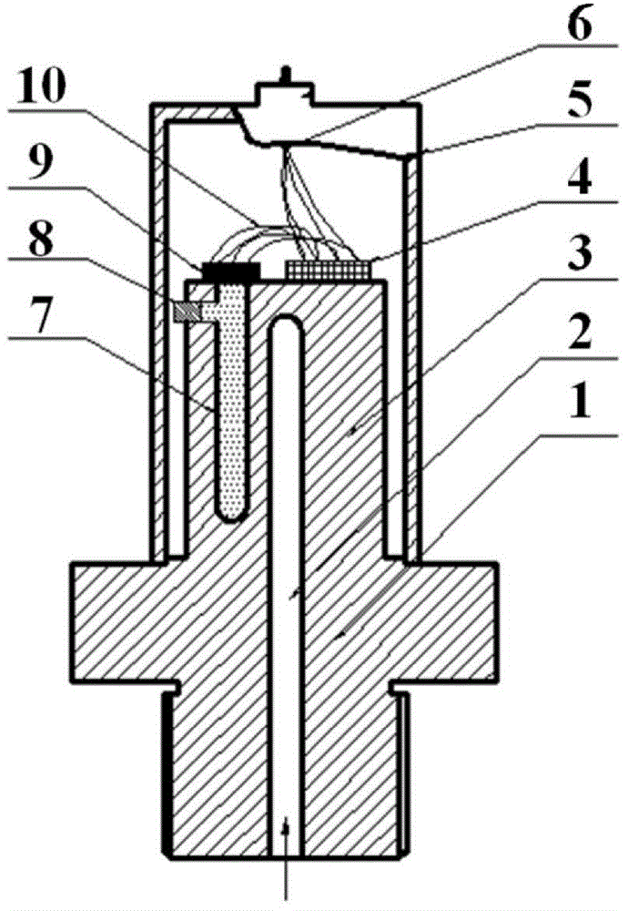 A cylindrical ultra-high pressure sensor with side cavity oil-filled structure