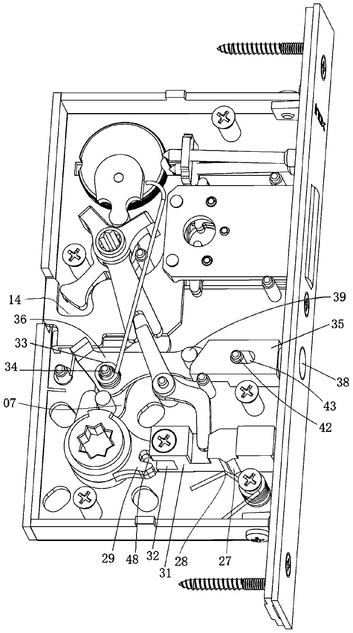 Handle locking type mechanical lock