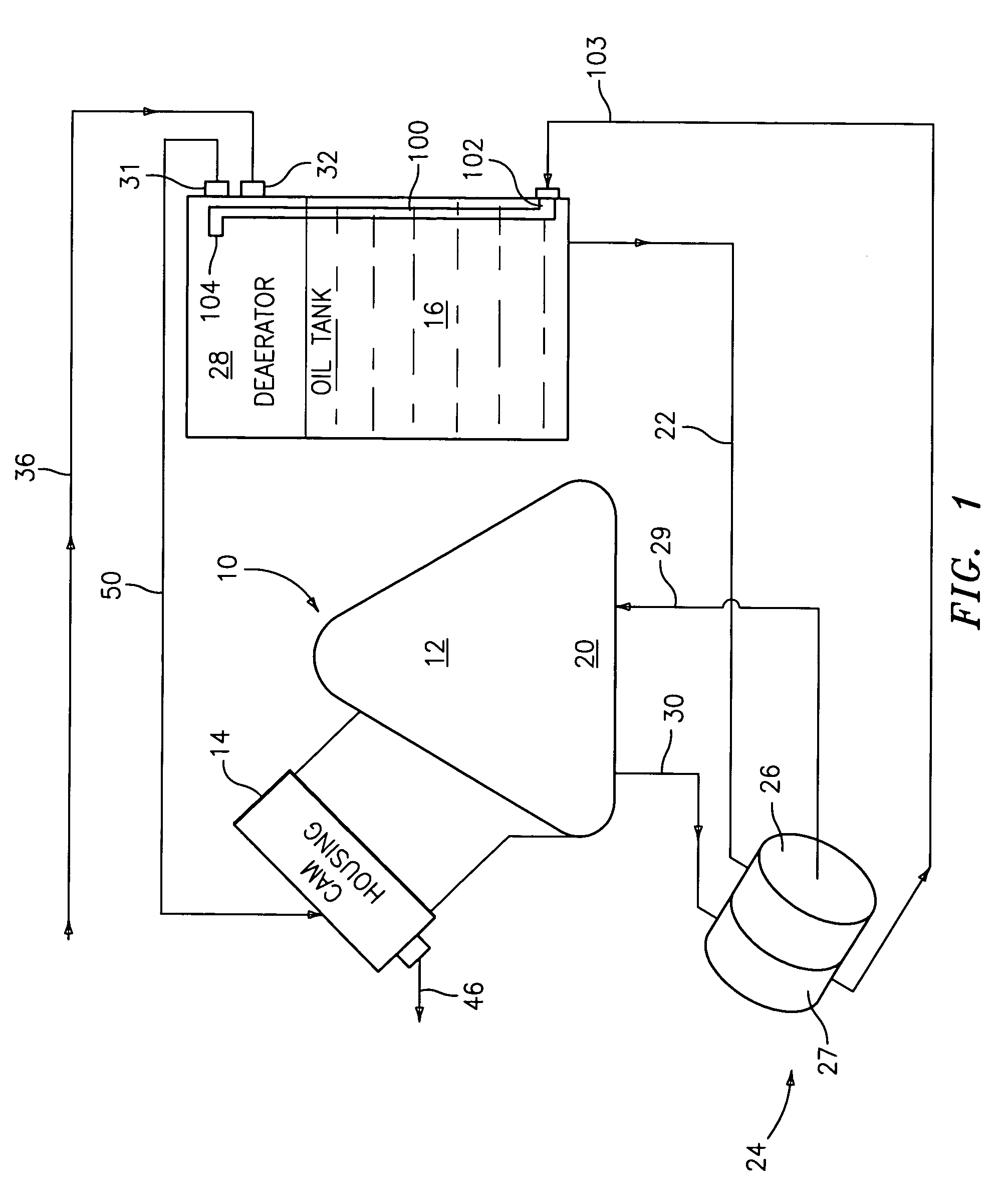 Dry sump oil tank assembly