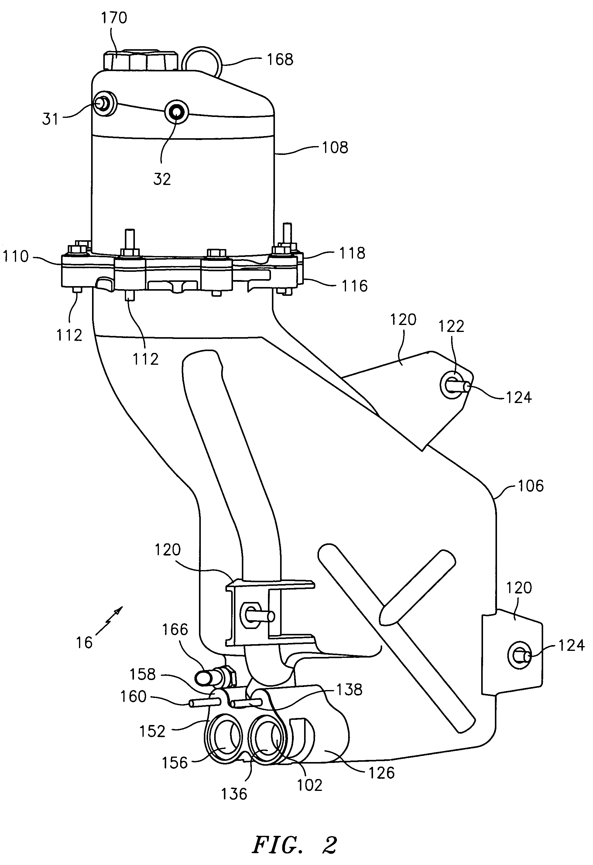 Dry sump oil tank assembly