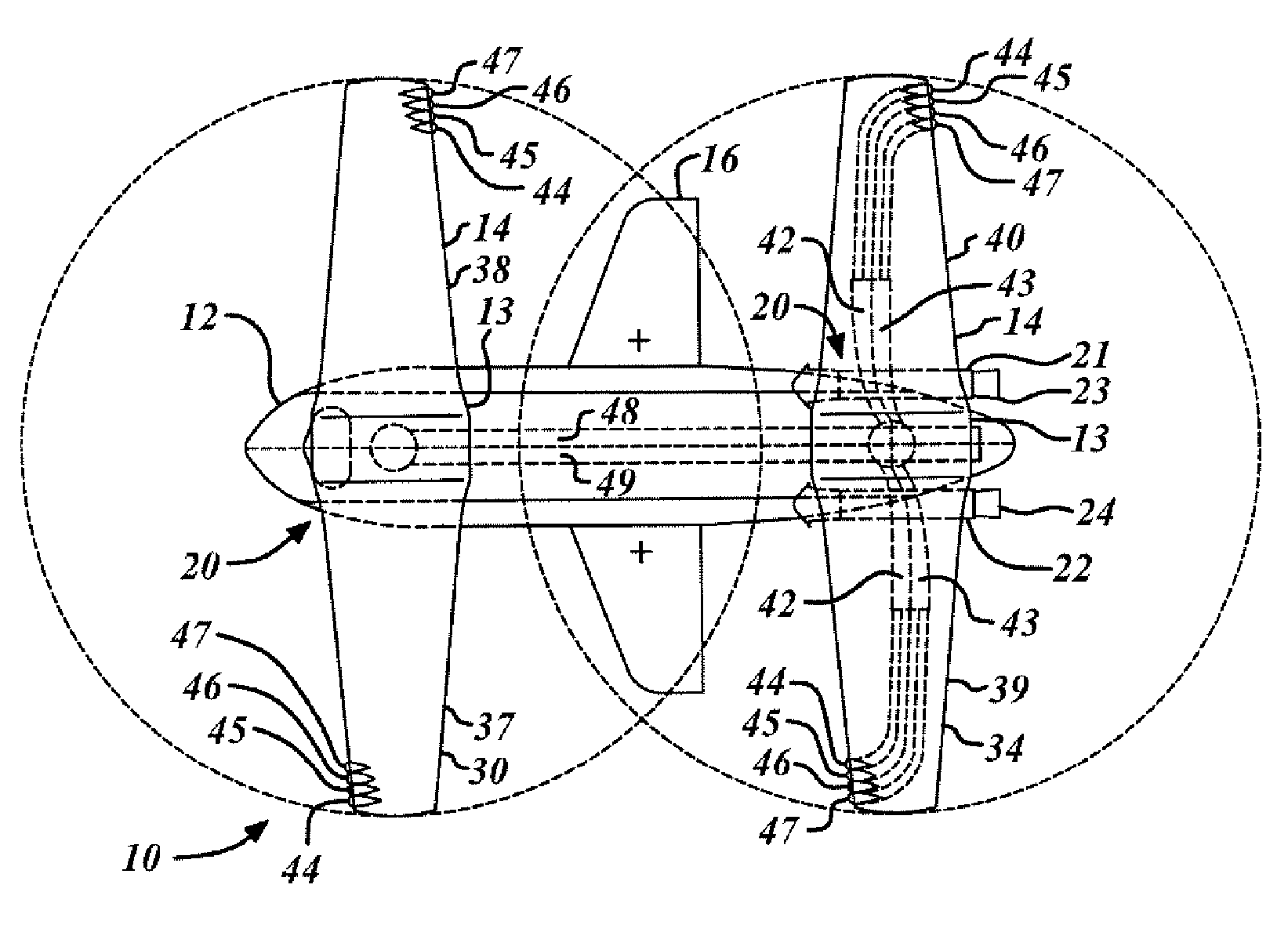 Flow path splitter duct