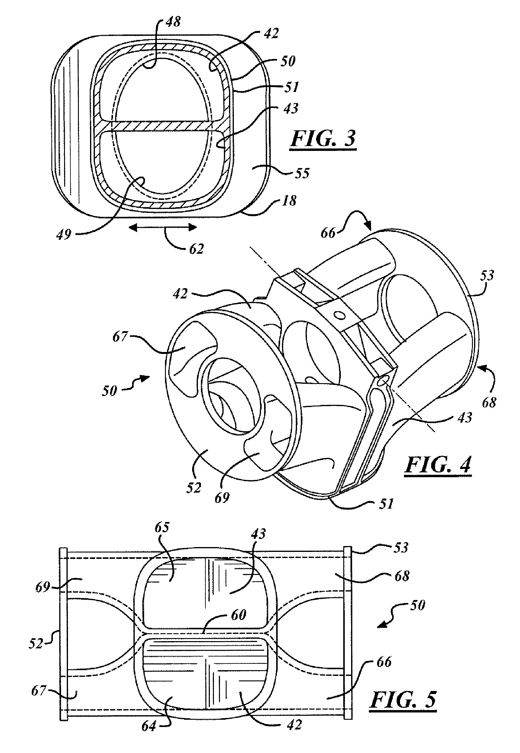 Flow path splitter duct