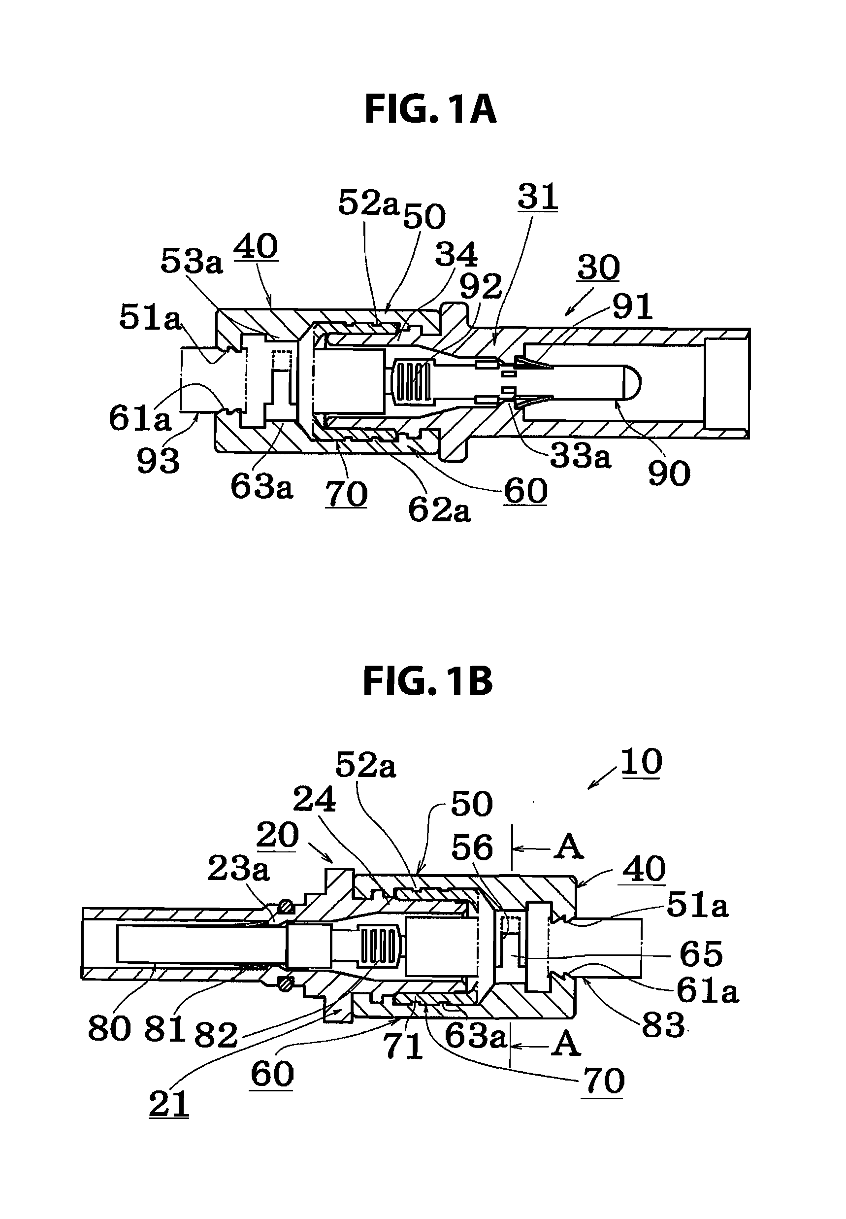 Water resistant connector and connection connector