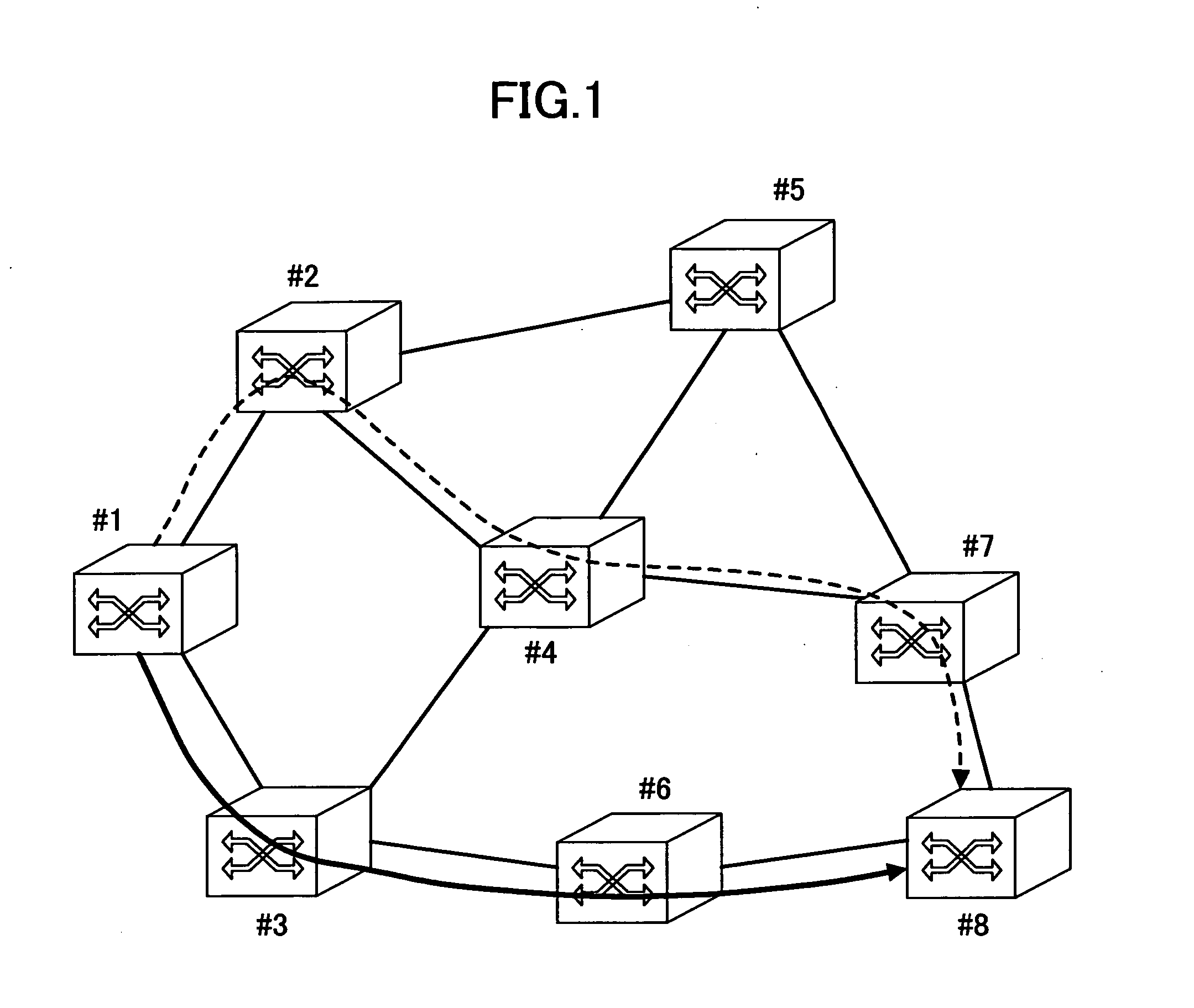 Device and method for correcting a path trouble in a communication network