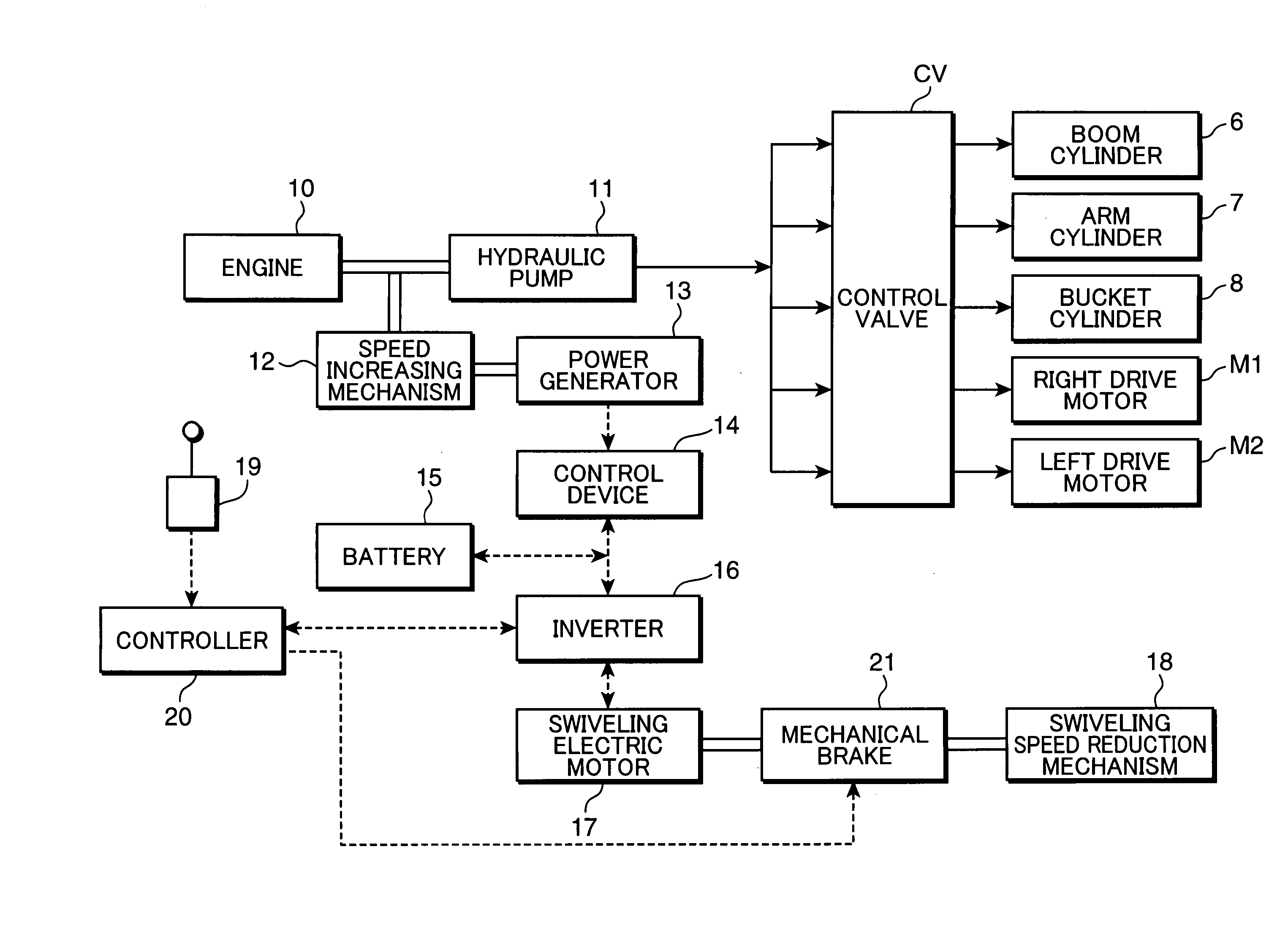 Rotation Brake Method And Device For Working Machine