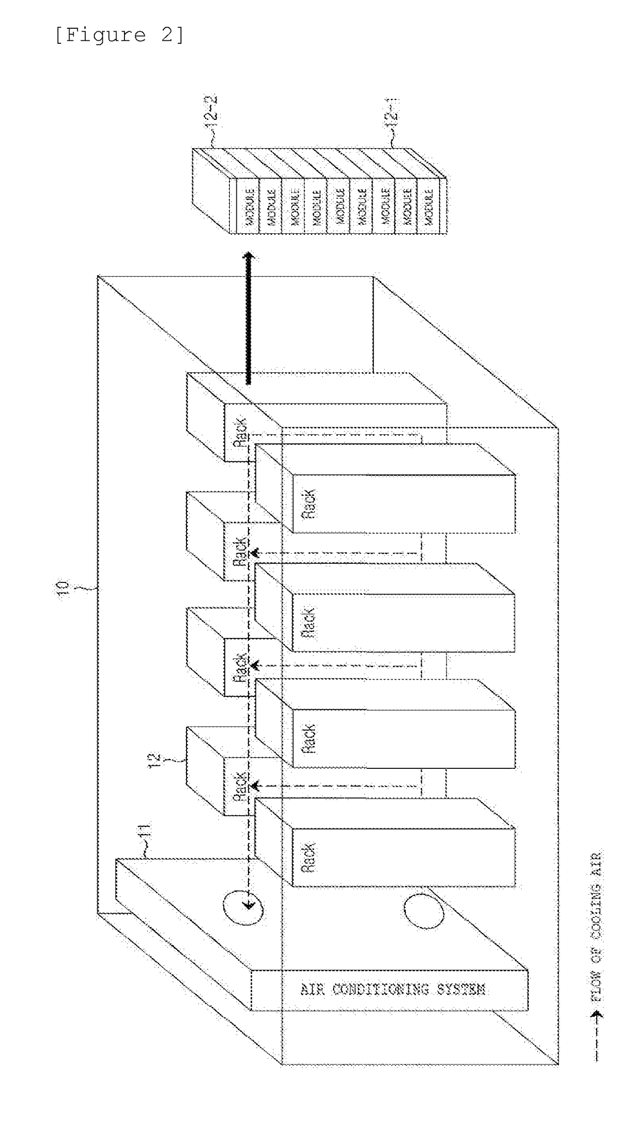 System and method for controlling flow of cooling air in battery system