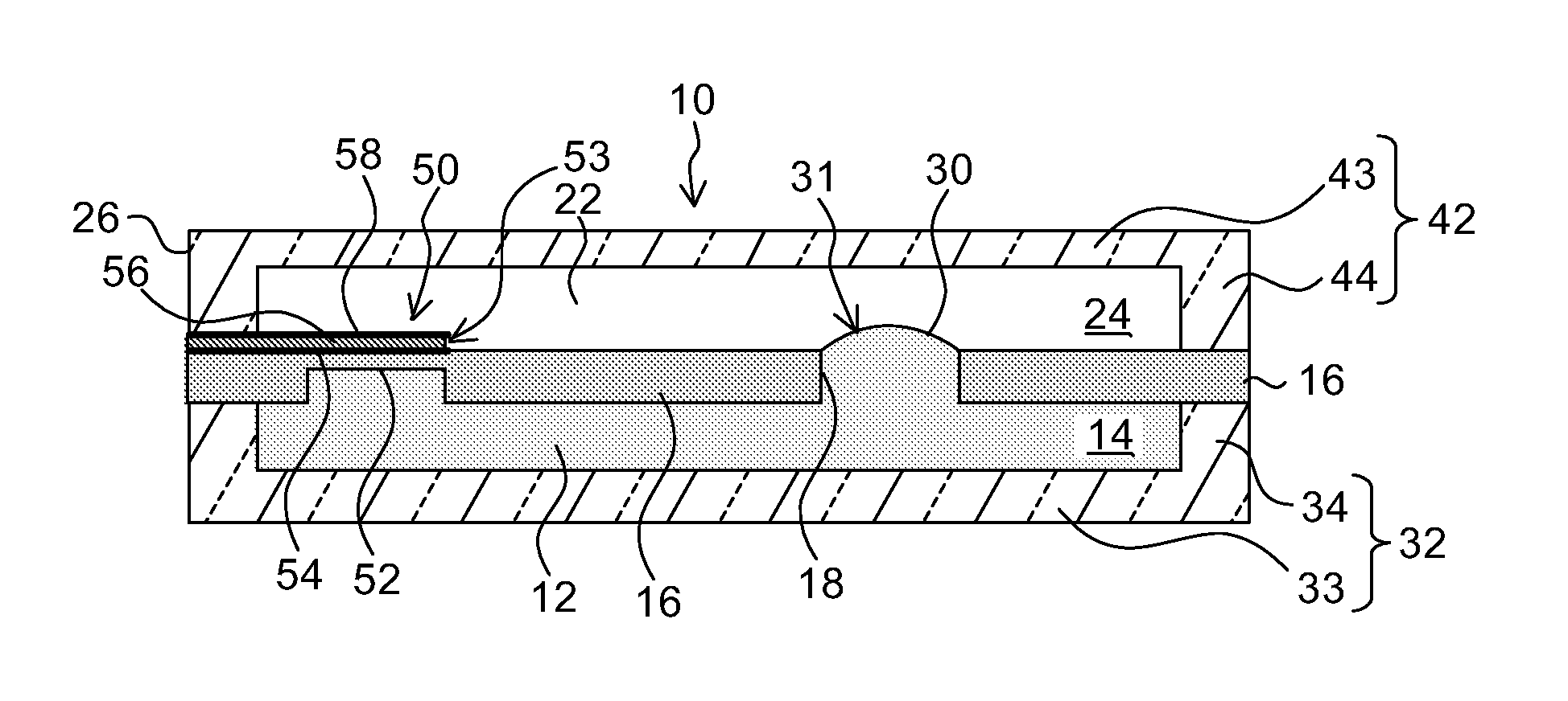 Varifocal lens and liquid filling method for manufacturing same